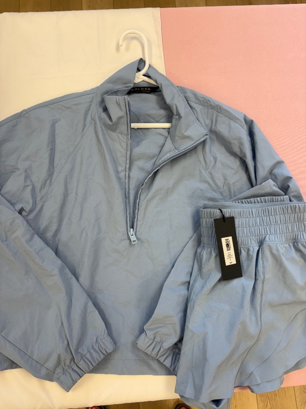 NWT aritzia ripple blue set